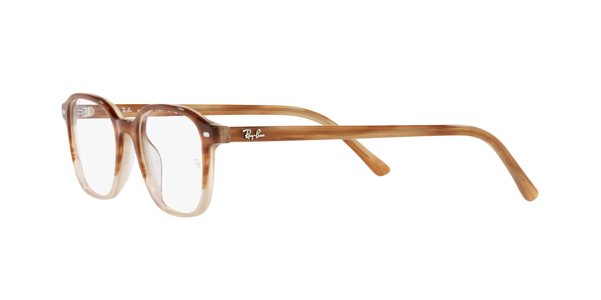 Monture De Lunettes Transparente Brune Easy For B S 8567 - Titane Et Plastique - Style Ovale Unisexe