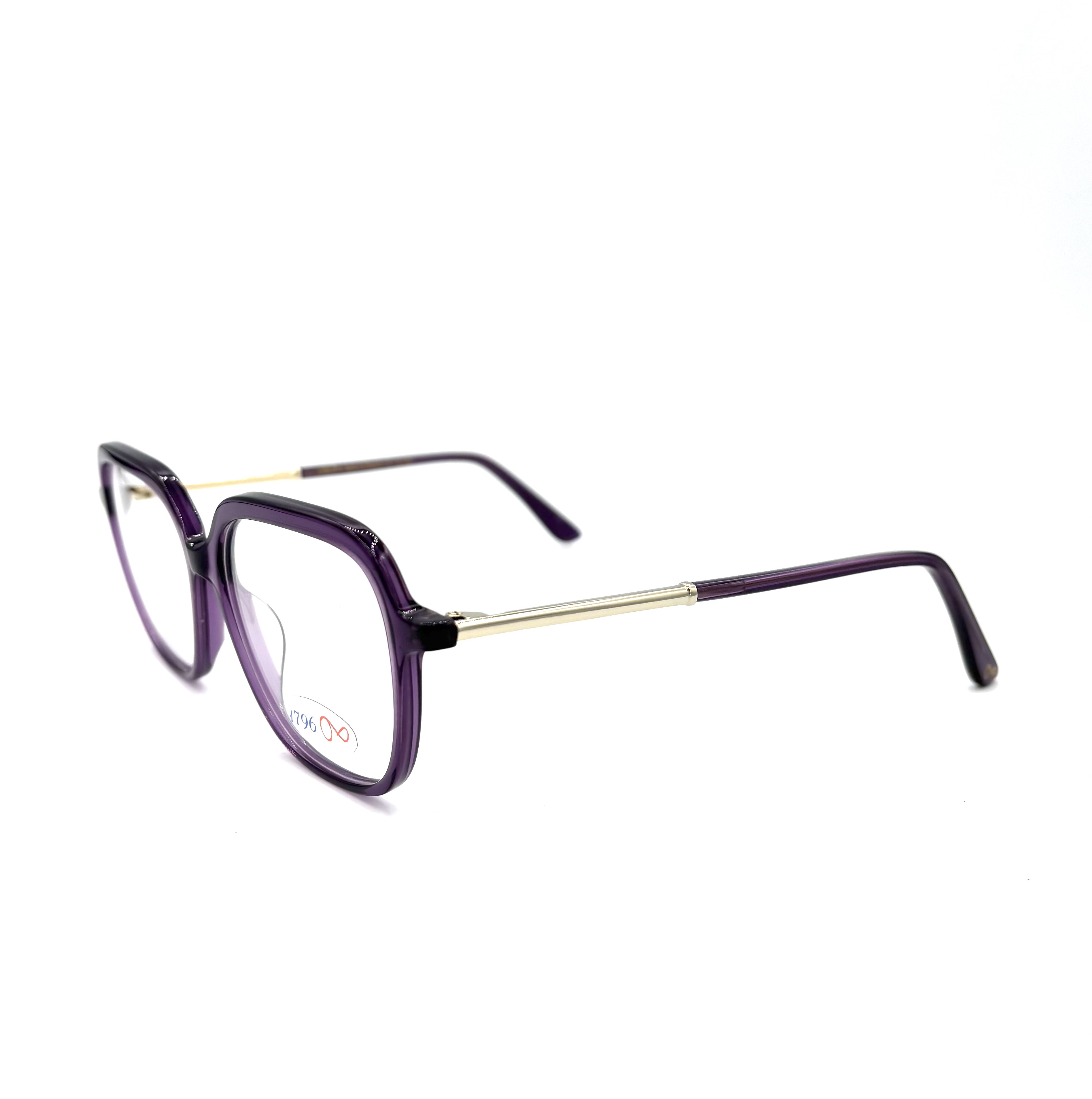 Monture De Lunettes Rodenstock R 2167 – Demi-monture Argent/violet, Homme/femme, 53-17-140
