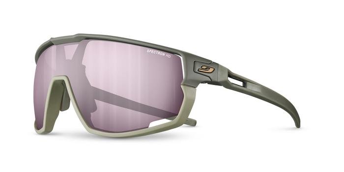 Lunettes De Soleil Julbo Rush – écran Panoramique, Branches Ajustables, REACTIV Photochromique, Pour Cyclisme Et Running