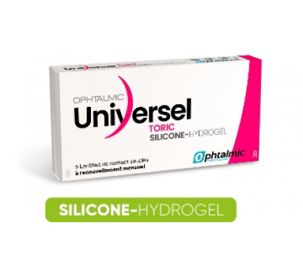 Lentilles OPHTALMIC Ophtalmic Universel SILICONE Hydrogel Toric 6L