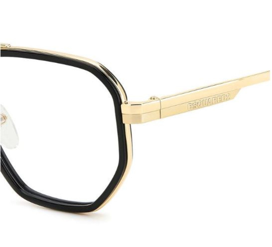 Lunettes De Vue Dsquared2 D2 0111 Noir - Taille 52/20/145, Homme, Neuf Avec étiquettes