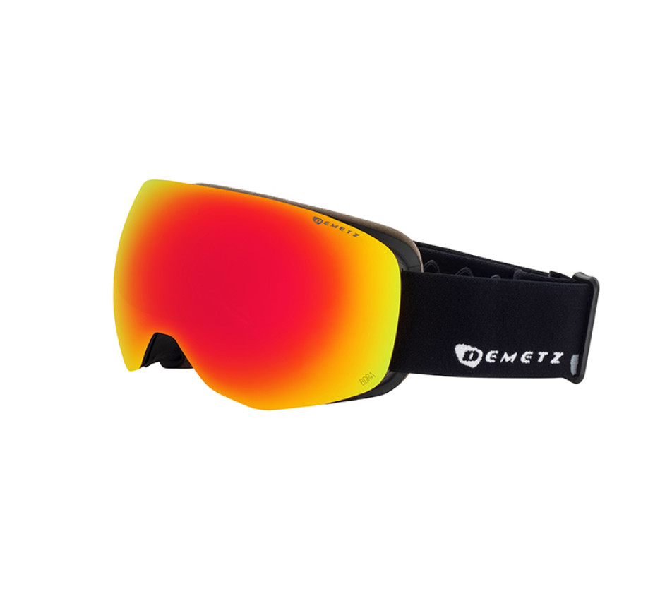 Masque de ski DEMETZ RIFT Noir Mat Rose Cat.3