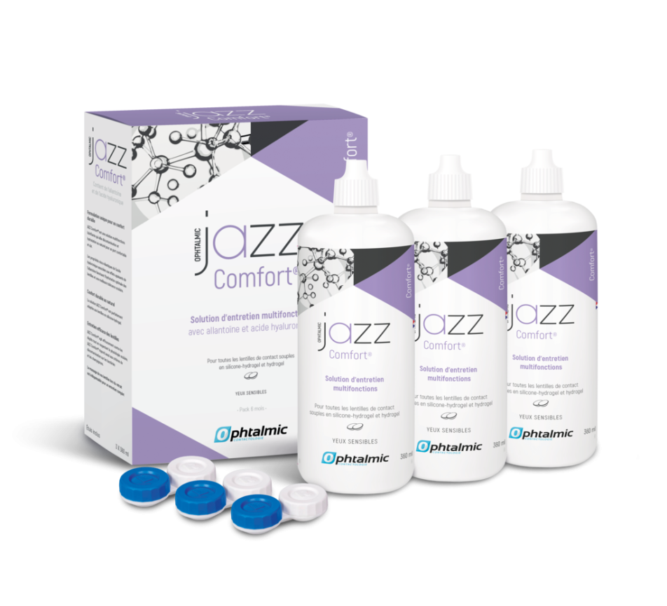 Contact lens products OPHTALMIC PACK JAZZ COMFORT 3X360 ML