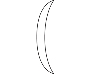 Slimmed lenses index 1.59