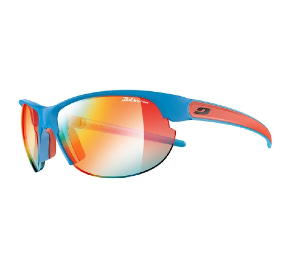 Lunettes de soleil JULBO BREEZE Bleu mat / corail - Zebra Light Fire