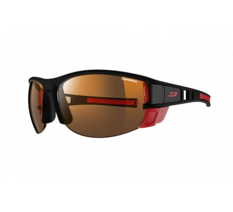 Lunettes de soleil JULBO MAKALU Noir mat / Rouge - REACTIV High Mountain 2-4