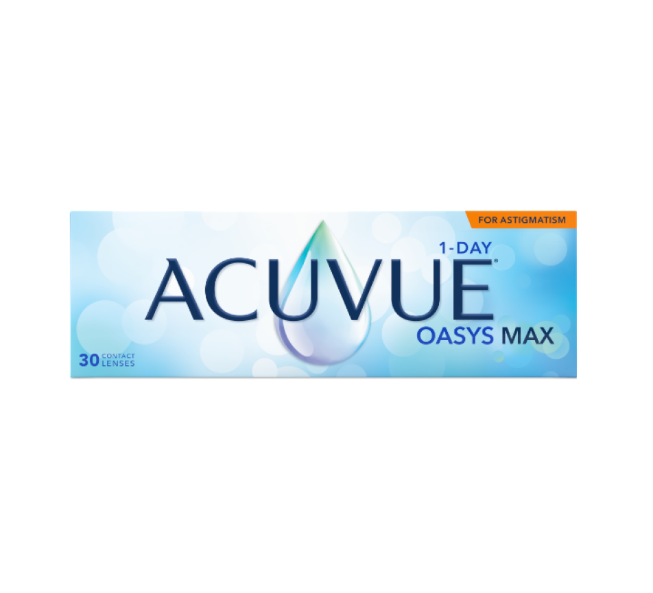 Lentilles JOHNSON VISION CARE Acuvue Oasys Max 1 Day Astigmatisme 30L