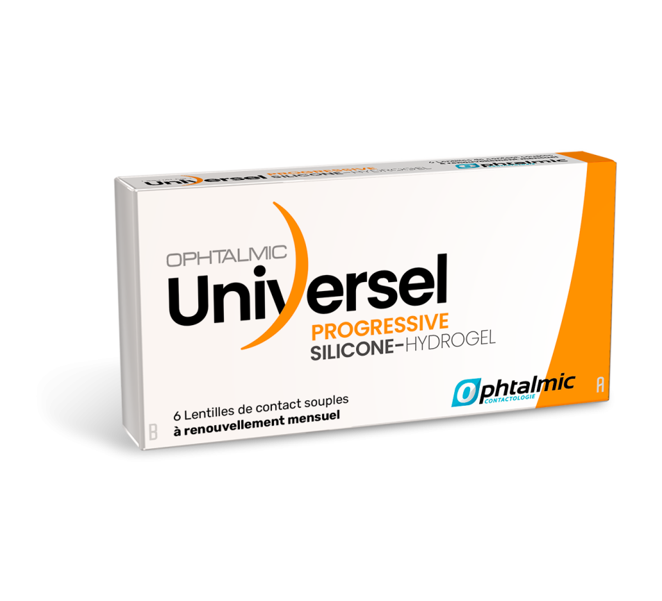 Lentilles OPHTALMIC Ophtalmic RX Universel SILICONE Hydrogel Progressive 6L