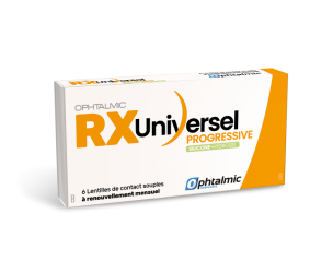 Ophtalmic RX Universel SILICONE Hydrogel Prog 6L