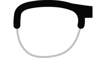 Lunettes de vue Montage sur votre monture demi-cerclée