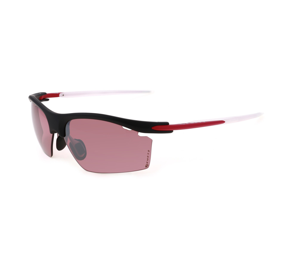 Sportbrillen DEMETZ LAZER-RUN R Mat Zwart / Fuchsia 64-14