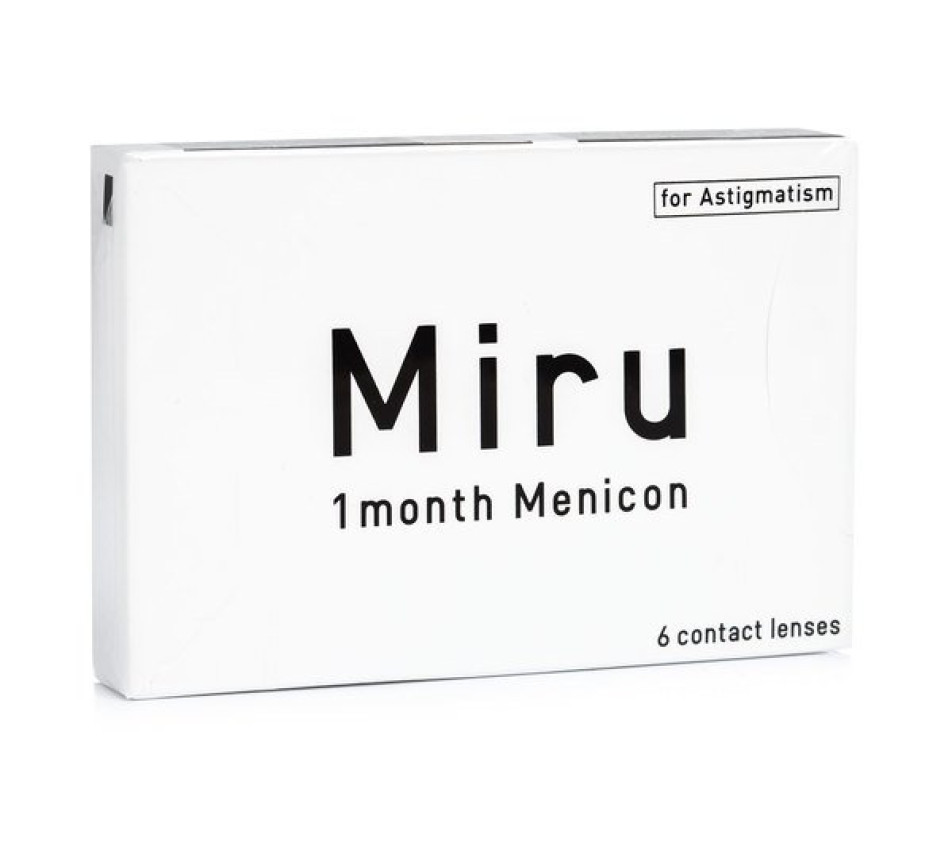 Contactlenzen MENICON Miru 1 maand voor astigmatisme