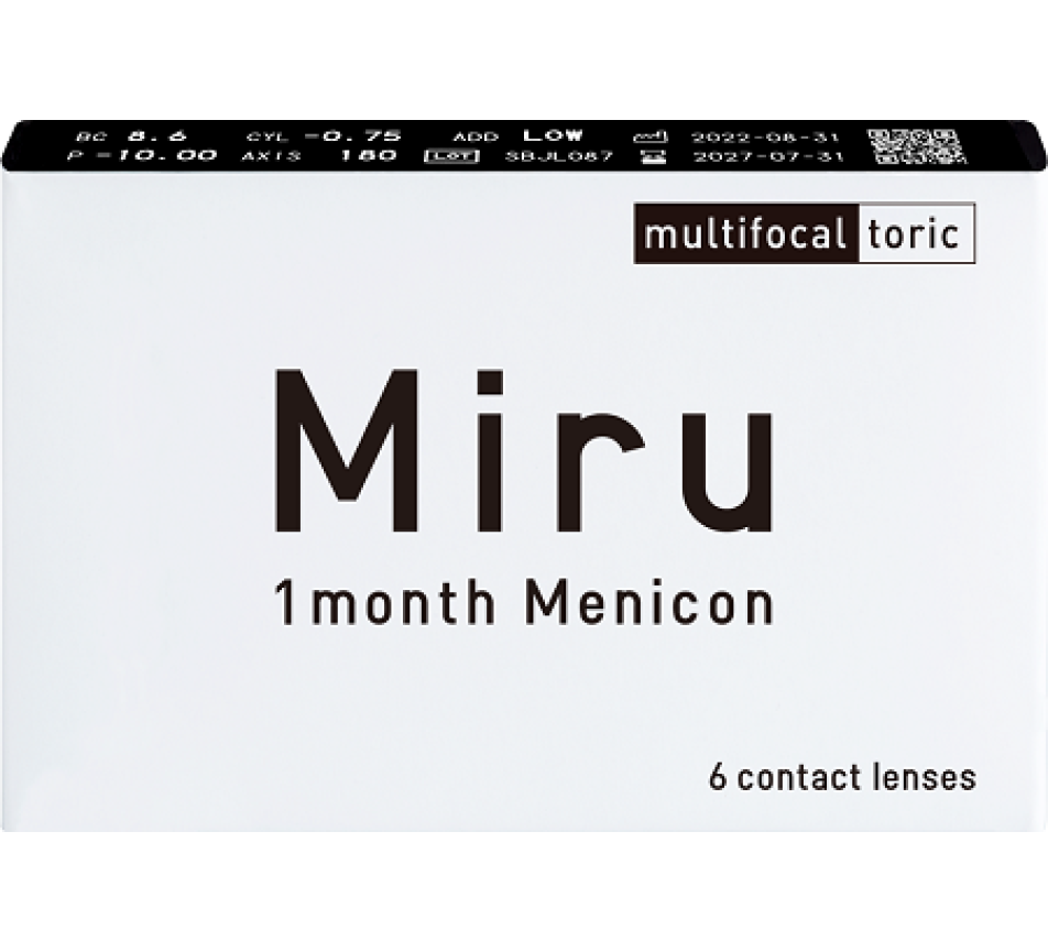 Contactlenzen MENICON Miru 1 maand Menicon multifocaal torisch