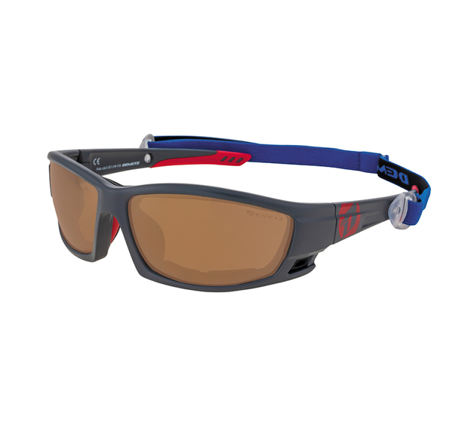 Zonnebrillen DEMETZ POLA-STAR Gris Mat / Rouge 67-14