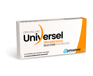 Ophtalmic RX Universel SILICONE Hydrogel Progressive 6L