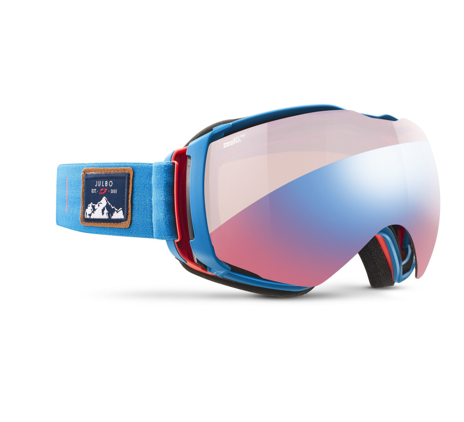 Skibrille JULBO AEROSPACE Bleu / Rouge - Zebra Light Red