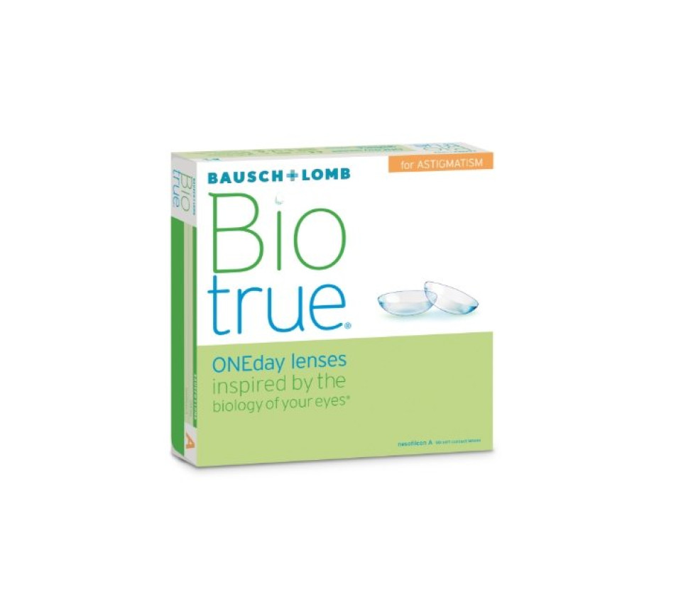 Kontaktlinsen BAUSCH & LOMB BIOTRUE 1 DAY für Astigmatiker 90L