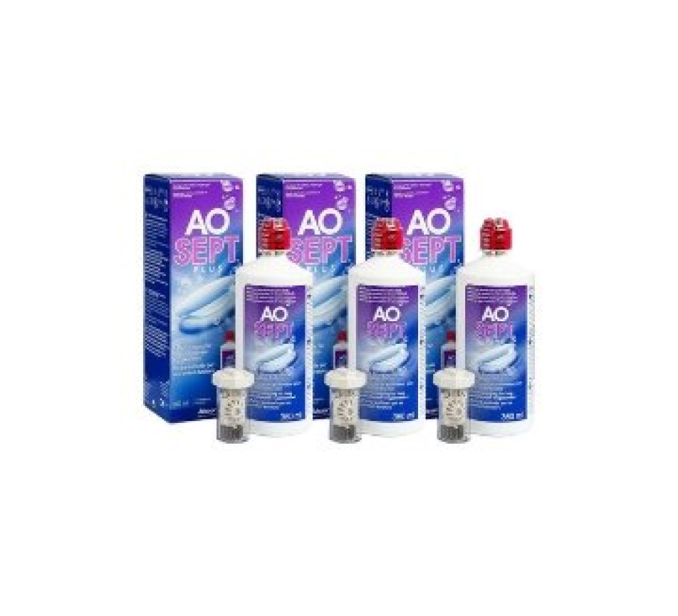 Produkt für Kontaktlinsen ALCON - CIBA VISION Aosept Plus-Packung 3 x 360 ml