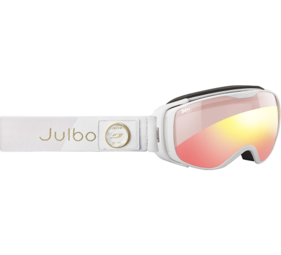 Skibrille JULBO LUNA Blanc - Zebra Light Red