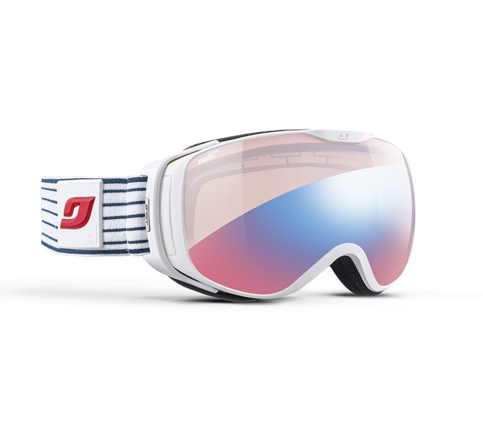 Skibrille JULBO LUNA Marinière - Zebra Light Red