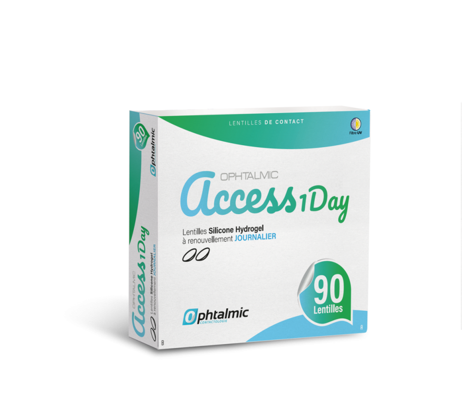 Kontaktlinsen OPHTALMIC Ophtalmic ACCESS 1 Day 90L