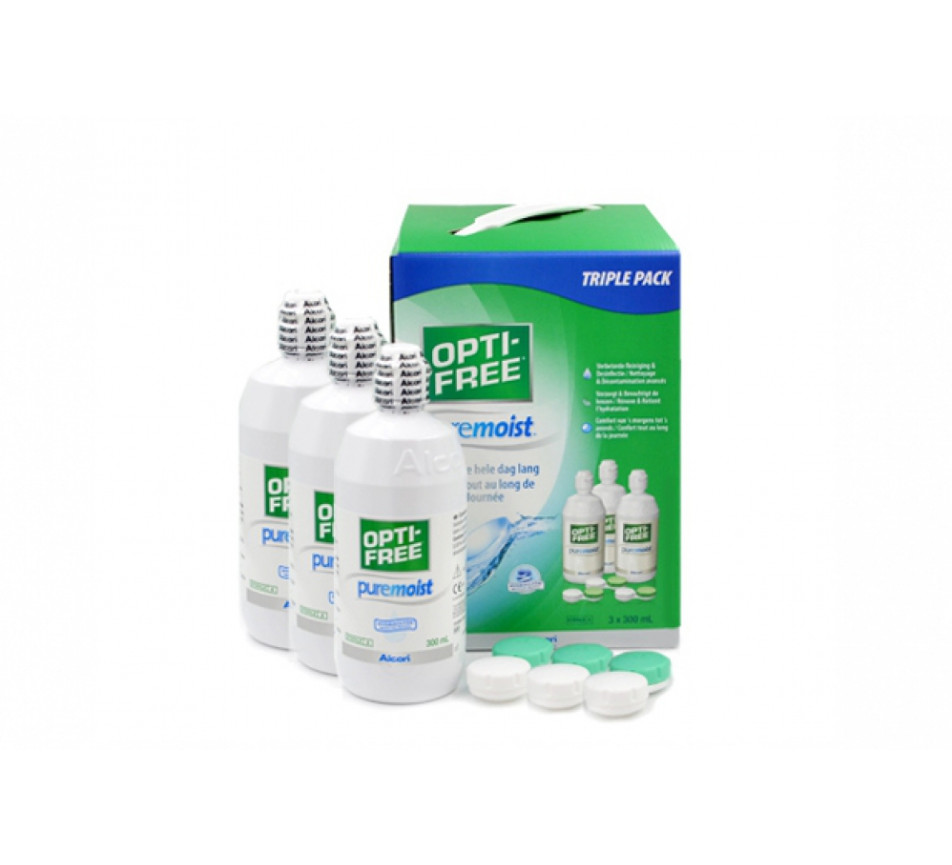 Produkt für Kontaktlinsen ALCON - CIBA VISION Opti-Free Pure Moist 3 x 300 ml
