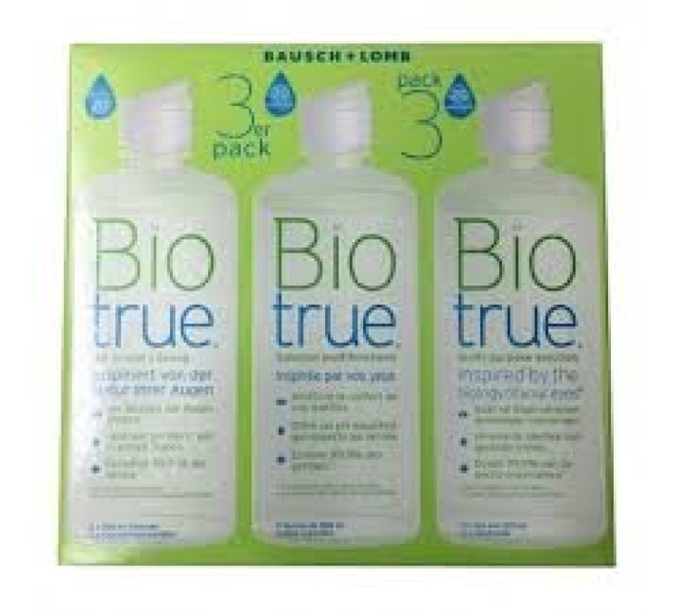Produkt für Kontaktlinsen BAUSCH & LOMB Pack Biotrue 3X300ML