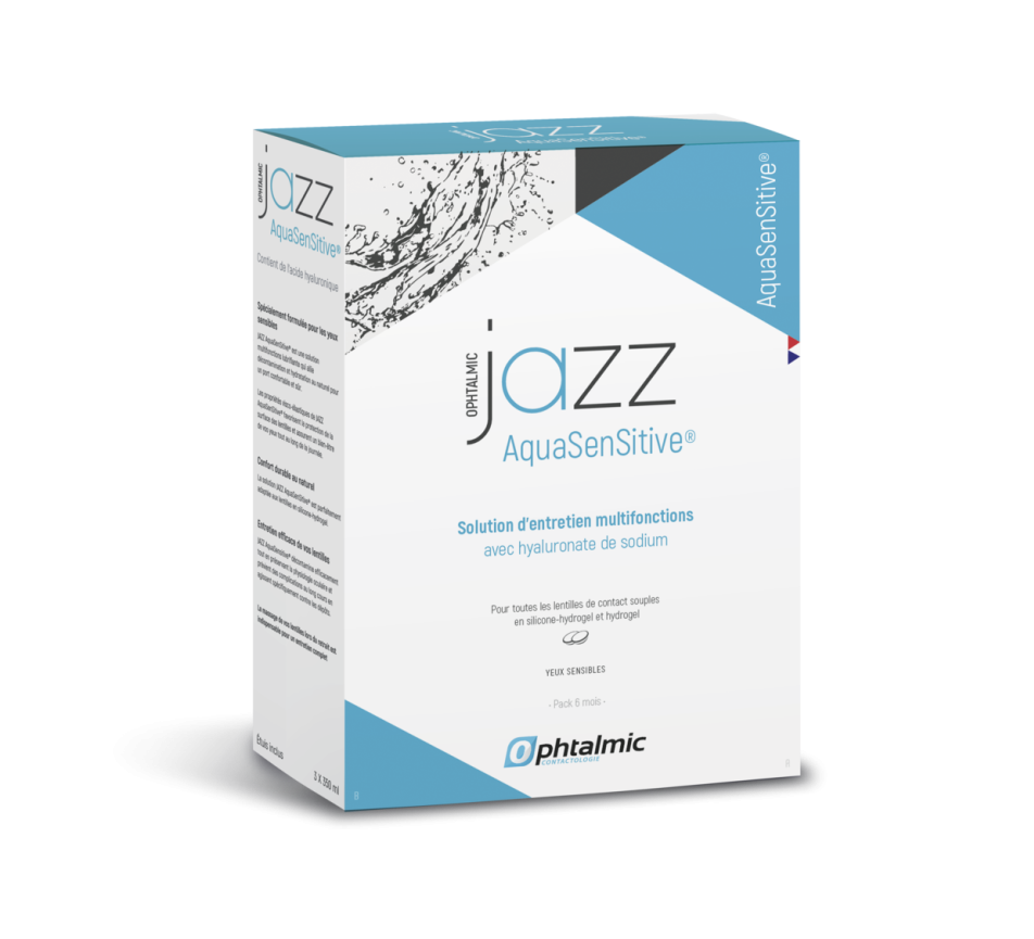 Produkt für Kontaktlinsen OPHTALMIC PACK JAZZ AQUASENSITIVE 3X350ML