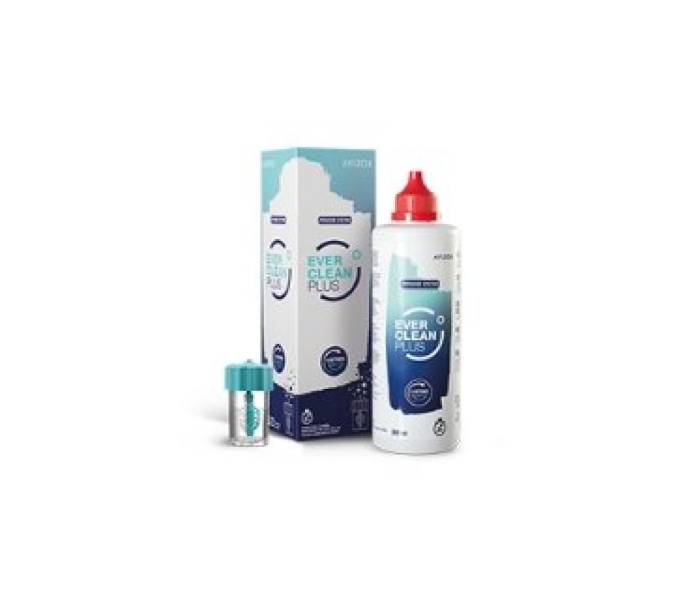Produkt für Kontaktlinsen AVIZOR Ever Clean plus 350 ml + 45 Kapseln
