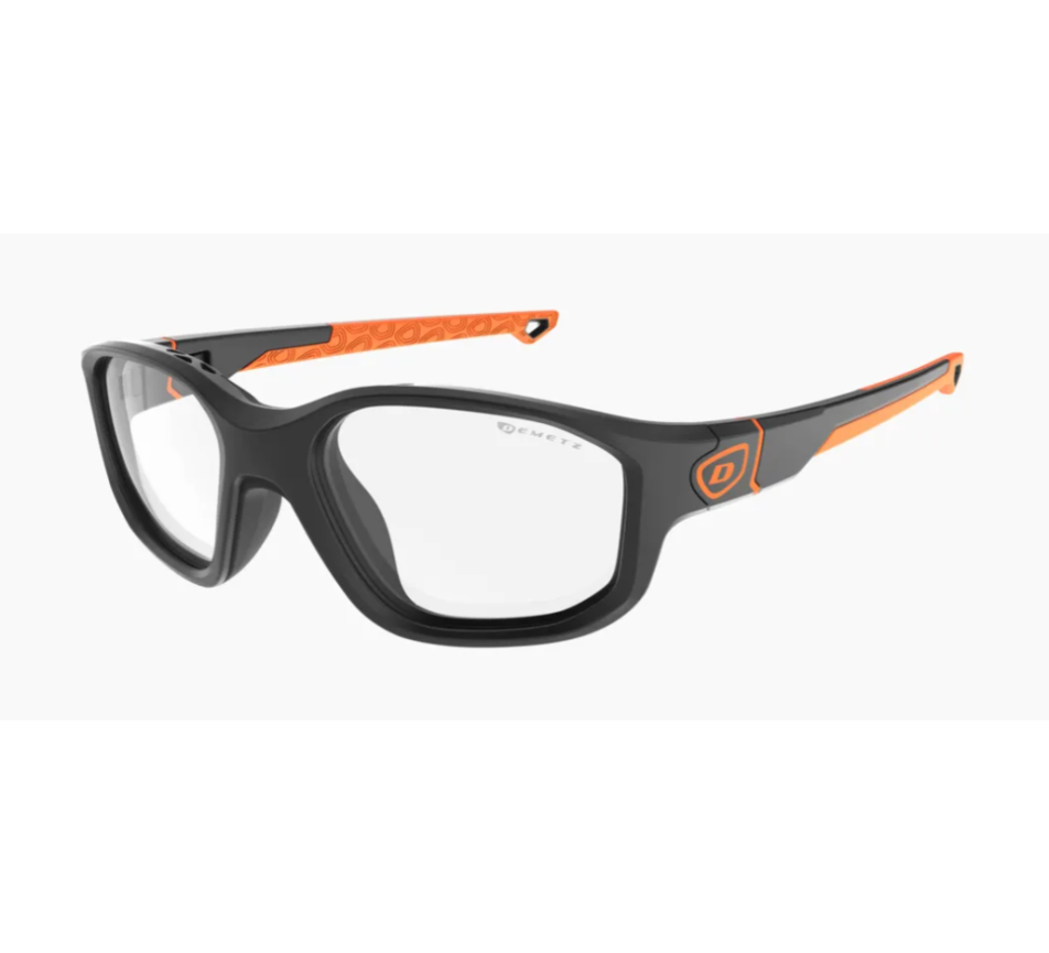 Sportbrillen DEMETZ PUNTACO Noir Mat / Orange Mat 59/18