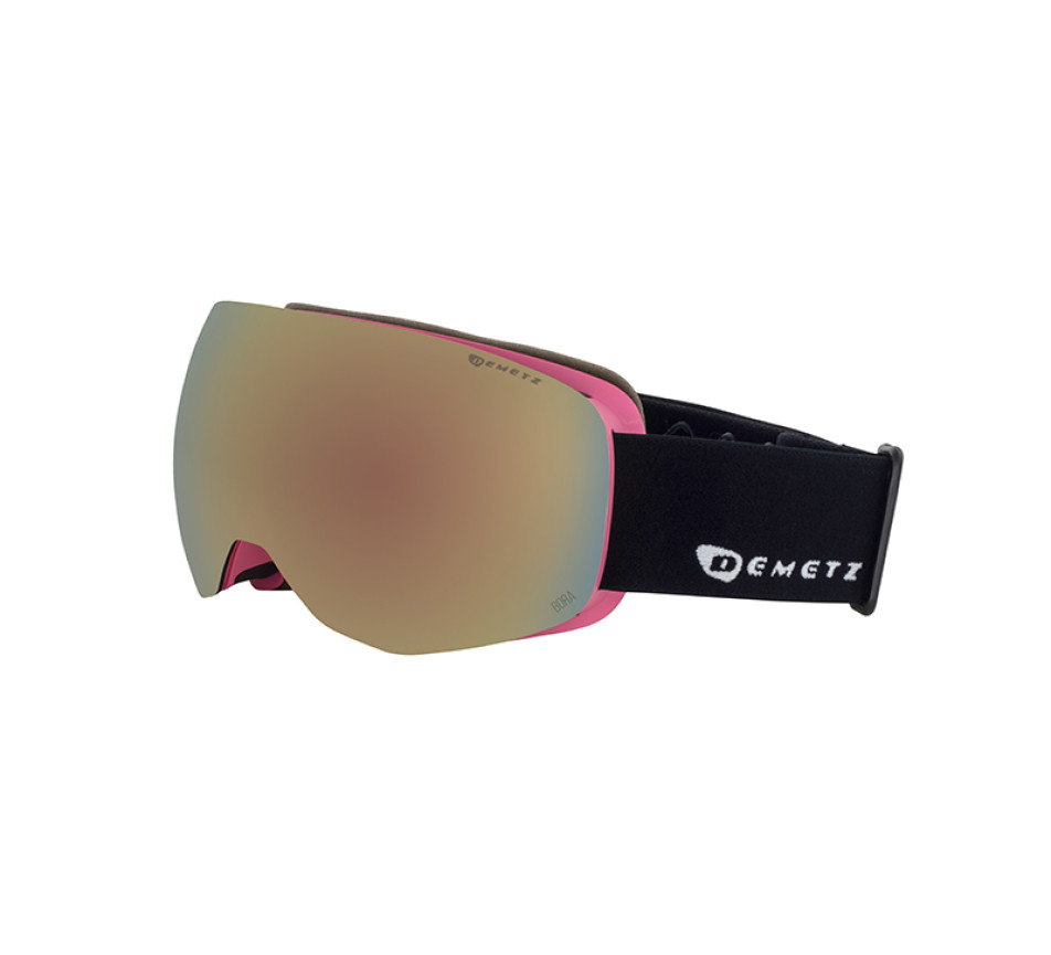 Skibrille DEMETZ RIFT Rose Mat V.Brun Cat.3