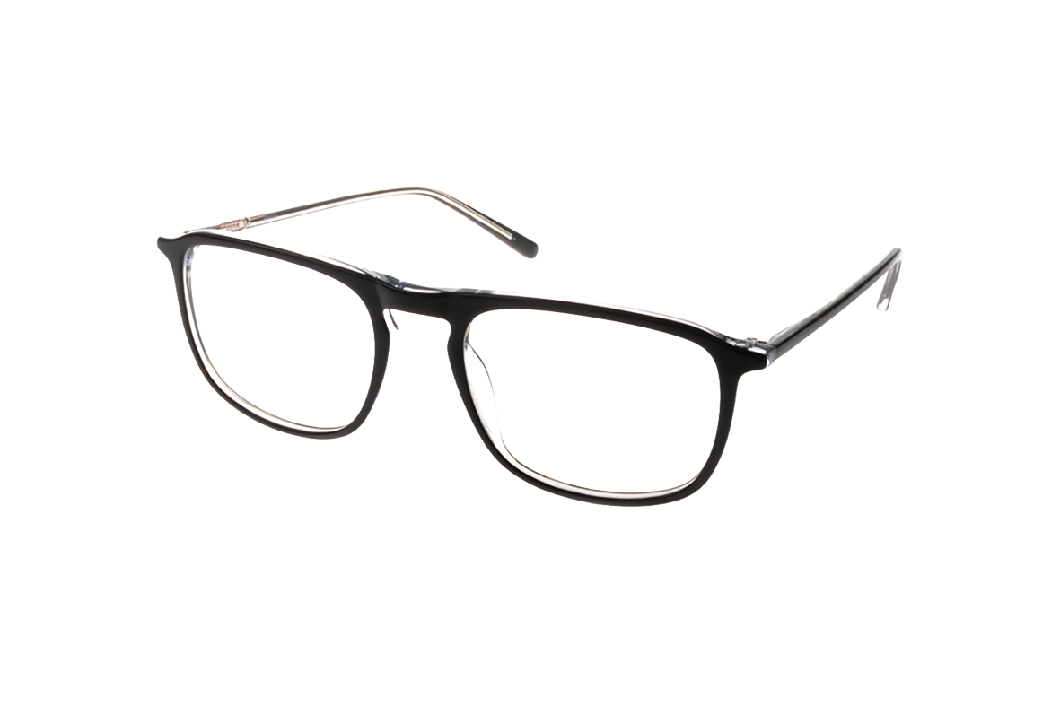 Unisex Eyeglasses AKSESS Glossy Black NO2111 Glossy Black 53/19 - 67945