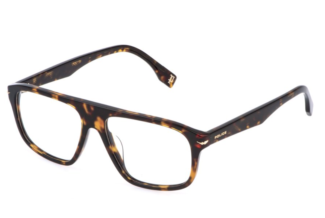 Police Glasses ORIGINS BULLET 1 VPLE37 0722 POLICE OPTICAL VPLB56 Eyeglasses TORTOISE-0722 57mm display picture 1