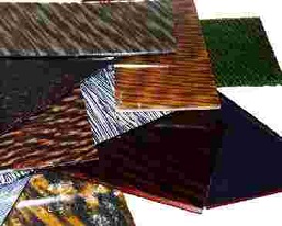 Plaques en acétate de cellulose