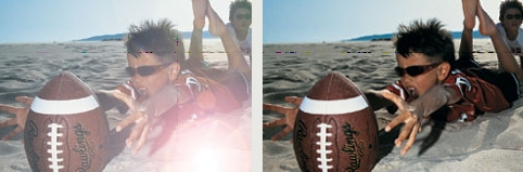 Effet du verre polarisé